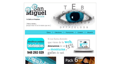 Desktop Screenshot of opticasanmiguel.net